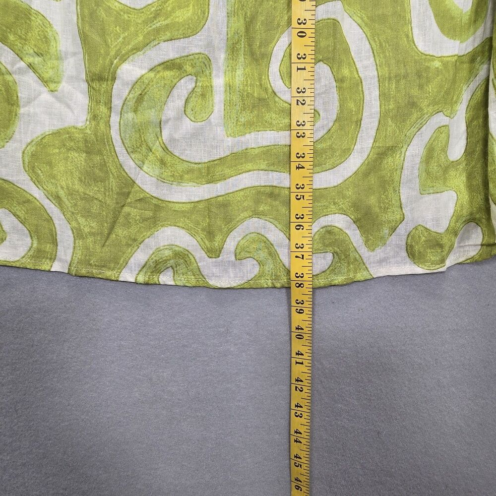 Christian  Siriano New York Long Maxi Skirt  Small lime green and off-white - Picture 4 of 8